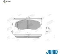 JURID 572499J Brake pad set