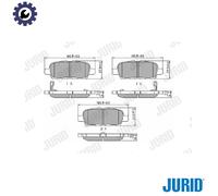 JURID 572501J Brake pad set