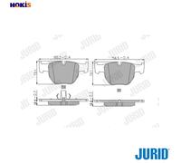 BRAKE PAD SET DISC BRAKE 572507J FOR LAND ROVER RANGE/III/SUV/Mk 306D1 2.9L 8cyl