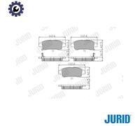 JURID 572512J Brake pad set