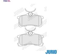 JURID 572520J Brake pad set