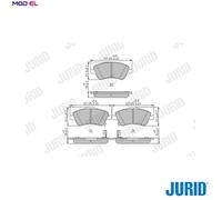 BRAKE PAD SET DISC BRAKE 572524J FOR TOYOTA COROLLA AURIS/Hatchback/Van BLADE