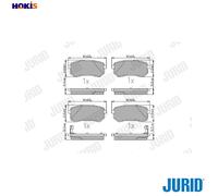 Jurid Brake Pads Rear Fits Hyundai Kia i10 Picanto 04-17