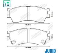 Jurid Brake Pad Set 572560J