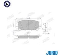 JURID 572562J Brake pad set