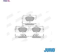 JURID 572576J Brake pad set