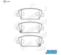 JURID 572579J Brake pad set