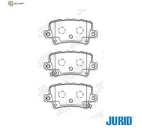 JURID 572580J Brake pad set