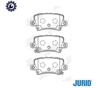 JURID 572580J Brake pad set