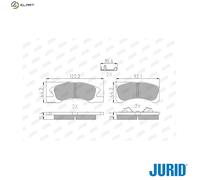 BRAKE PAD SET DISC BRAKE 572615J FOR MITSUBISHI SPACE/MIRAGE/STAR/Hatchback 1.0L