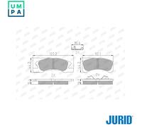 BRAKE PAD SET DISC BRAKE 572615J FOR MITSUBISHI SPACE/MIRAGE/STAR/Hatchback 1.0L