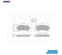 BRAKE PAD SET DISC BRAKE 572615J FOR MITSUBISHI SPACE/MIRAGE/STAR/Hatchback 1.0L