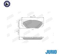 BRAKE PAD SET DISC BRAKE 572620J FOR LEXUS 2AD-FHV/FTV 2.2L 2AR-FSE 2.5L 4cyl
