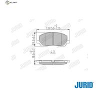 JURID 572636J Brake pad set