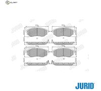 JURID 572638J Brake pad set
