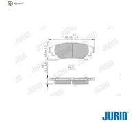BRAKE PAD SET DISC BRAKE 572656J FOR LEXUS TOYOTA HIGHLANDER/KLUGER/SUV GRAND
