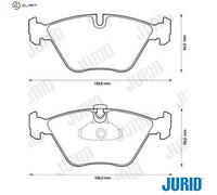 JURID 573002J Brake pad set