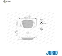 BRAKE PAD SET DISC BRAKE 573009J FOR VAUXHALL TIGRA/TwinTop CORSA/VAN/Mk/II 1.2L