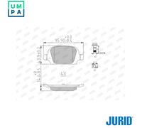 BRAKE PAD SET DISC BRAKE 573009J FOR VAUXHALL TIGRA/TwinTop CORSA/VAN/Mk/II 1.2L