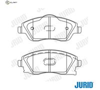 Brake pads 573011J JURID for OPEL MERIVA A MPV CORSA C COMBO Box Body/MPV
