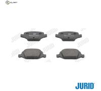 Jurid Brake Pads Rear Fits Fiat Lancia 500 595 695 Panda Punto Ypsilon 99-25