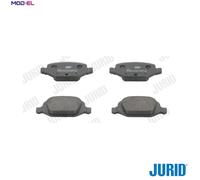Jurid Brake Pads Rear Fits Fiat Lancia 500 595 695 Panda Punto Ypsilon 99-25