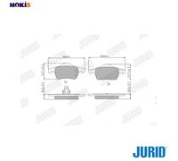 JURID 573021J Brake pad set