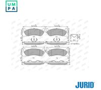 JURID 573035J Brake pad set
