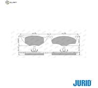 JURID 573040J Brake pad set