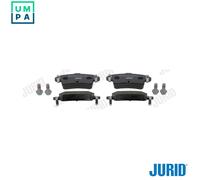 Jurid 573055J Brake Pad Set, disc brake pad set (4 Parts)