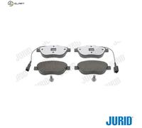 Jurid Brake Pad Set 573075J – Disc Brake for Fiat, Abarth, Lancia