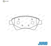 Jurid Brake Pad Set 573124J - Disc Brake - for Renault Kangoo/Megane/Scenic