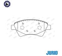 Jurid Brake Pad Set 573124J - Disc Brake - for Renault Kangoo/Megane/Scenic