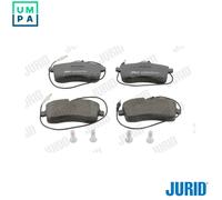 Jurid Brake Pad Set 573132J - Front, Fits Peugeot 407 SW 04-11