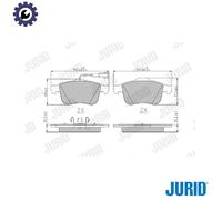 JURID 573173J Brake pad set
