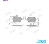 JURID 573193J Brake pad set