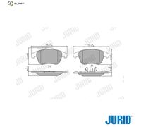 JURID 573193J Brake pad set