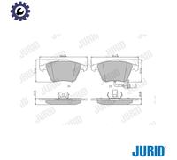 JURID 573196J Brake pad set