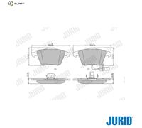 JURID 573196J Brake pad set