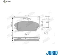 BRAKE PAD SET DISC BRAKE 573203J FOR GAZ GAZELLE/Platform/Chassis/Van ROVER