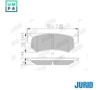 BRAKE PAD SET DISC BRAKE 573216J FOR DAEWOO LACETTI/Hatchback ORION/Wagon 1.8L