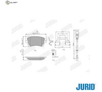 BRAKE PAD SET DISC BRAKE 573220J FOR VW CARAVELLE/TRANSPORTER/Mk/Bus/KOMBI 2.0L