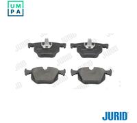 Jurid Brake Pad Set 573228J - Disc Brake for BMW M57D30 M54B30 N52B30A/BF 3.0L 6cyl 3.6L