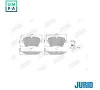 Brake pads 573234J JURID for MINI MINI Roadster MINI Convertible MINI COUNTRYMAN