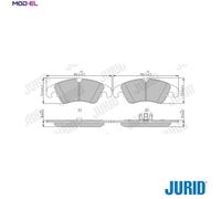 Jurid Brake Pad Set 573247J – Disc Brake, Fits Audi A4 Allroad B8, A5, Q5, A6 C7