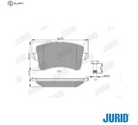 JURID 573259J Brake pad set