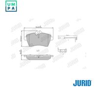 JURID 573265J Brake pad set
