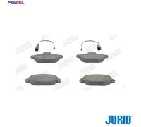 Jurid Brake Pad Set 573267J – Disc Brake for FIAT & FORD (KA, 500, Palio, Panda)