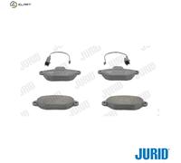 Jurid Brake Pad Set 573267J – Disc Brake for FIAT & FORD (KA, 500, Palio, Panda)