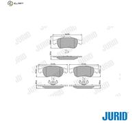 JURID 573268J Brake pad set